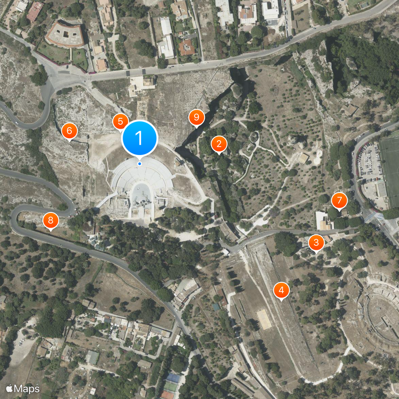 Greek Theatre of Syracuse Mapa