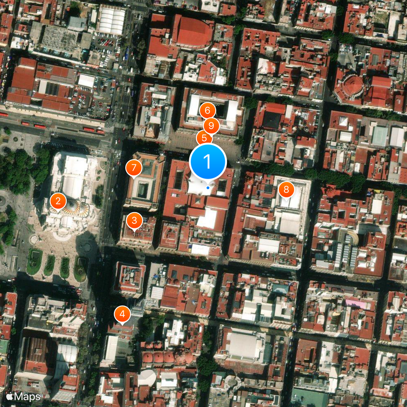 Palacio de Minería Karte