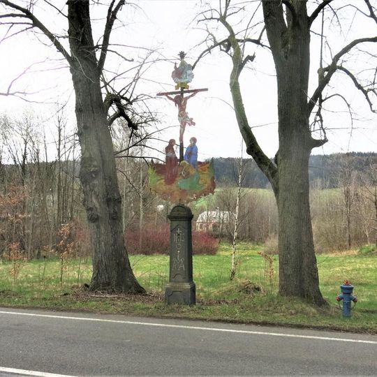 Kříž naproti domu 259 ve Velkém Šenově