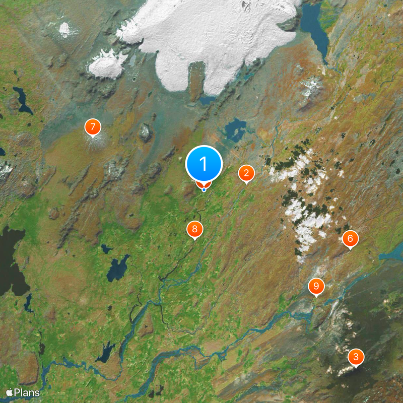 Großer Geysir Karte