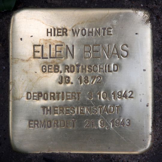 Stolperstein en memoria de Ellen Benas