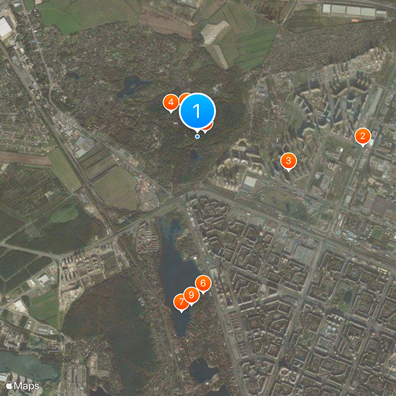 Shuvalovsky Park Map