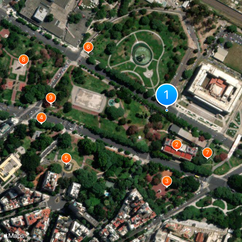 Floralis Generica Mapa