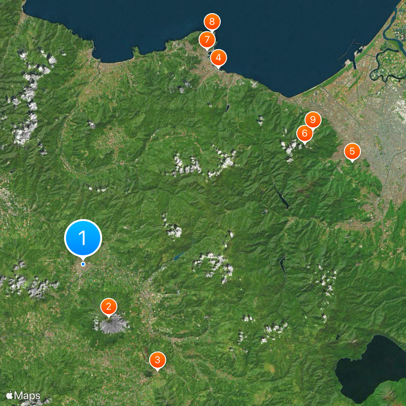 Sottoprefettura di Shiribeshi Mappa