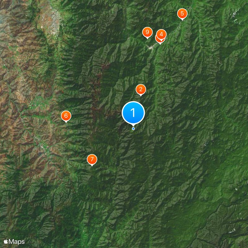 Parco nazionale di Podocarpus Mappa