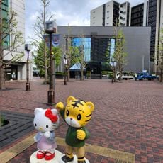 HelloKitty with Shimajiro Monument