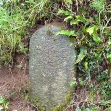Milestone, Lane to Week, W of Parsonage Cross, 5m W of path to a bungalow "Hazel "