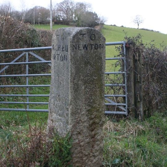 Direction Post At Road Fork At Willis's Crossroads
