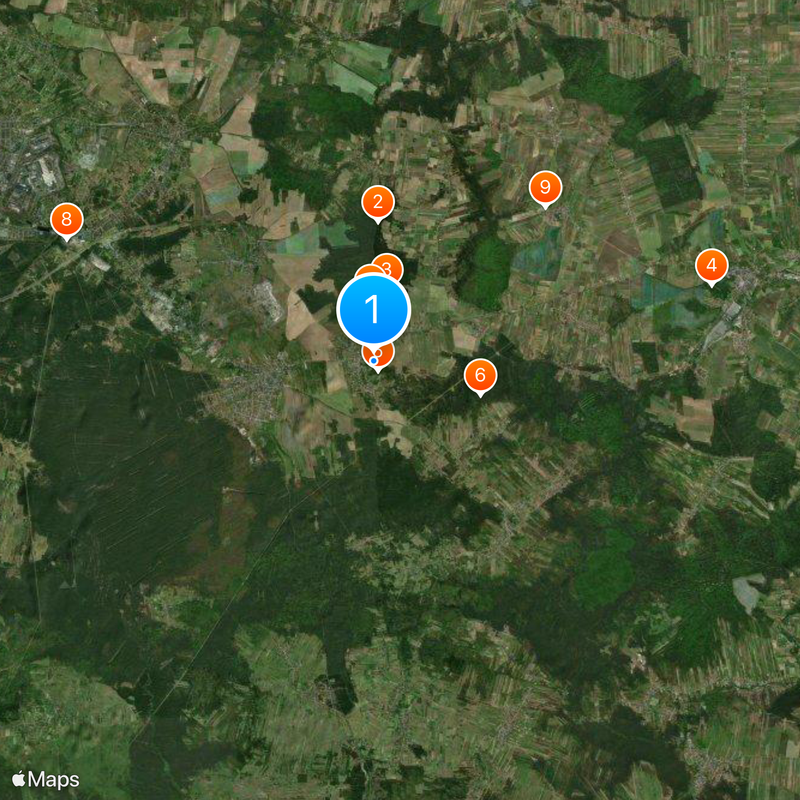 Ogrodzieniec Castle Mapa