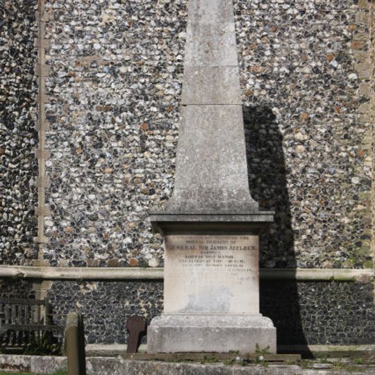 Gen Sir J. Affleck Memorial obelisk, Dalham