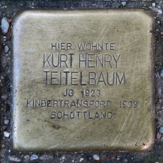 Stolperstein dedicated to Kurt Henry Teitelbaum