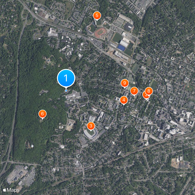 National Radio Astronomy Observatory Map