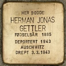 Stolperstein dedicated to Herman Jonas Gettler