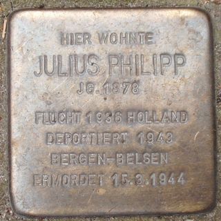 Stolperstein dedicated to Julius Philipp