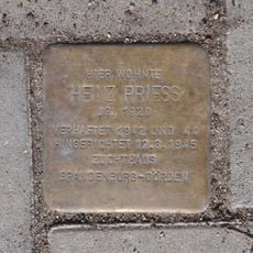 Stolperstein dedicated to Heinz Priess
