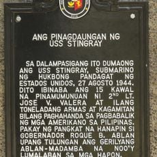 The Landing Site of the USS Stingray historical marker