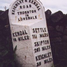 Milestone, W of Ingleton, just W of X rds with A687