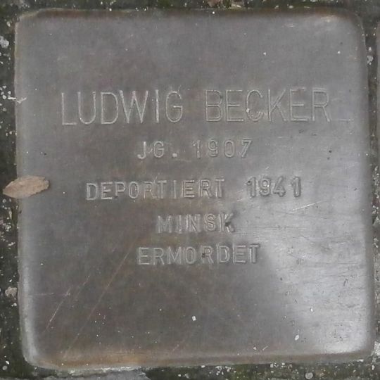 Stolperstein à la mémoire de Ludwig Becker