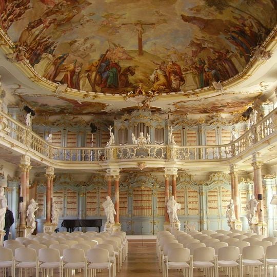 Bibliothekssaal des Klosters Schussenried