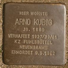 Stolperstein em memória de Arno Kubig