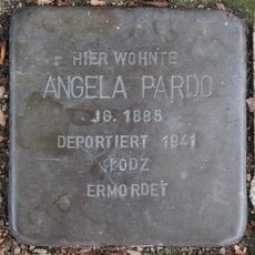 Stolperstein dedicated to Angela Pardo
