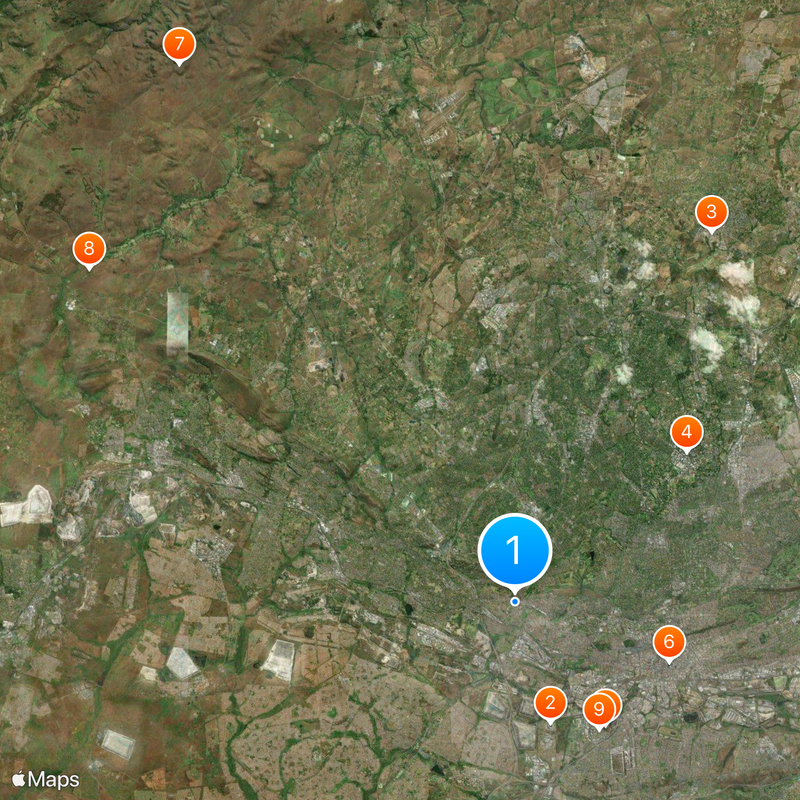 Municipio Metropolitano de la Ciudad de Johannesburgo Mapa