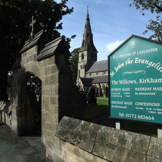 Churchyard Wall And Gateway South Of The Church Of St John The Evangelist