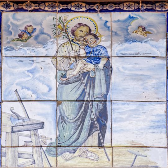 Ceramic panel of Saint Joseph