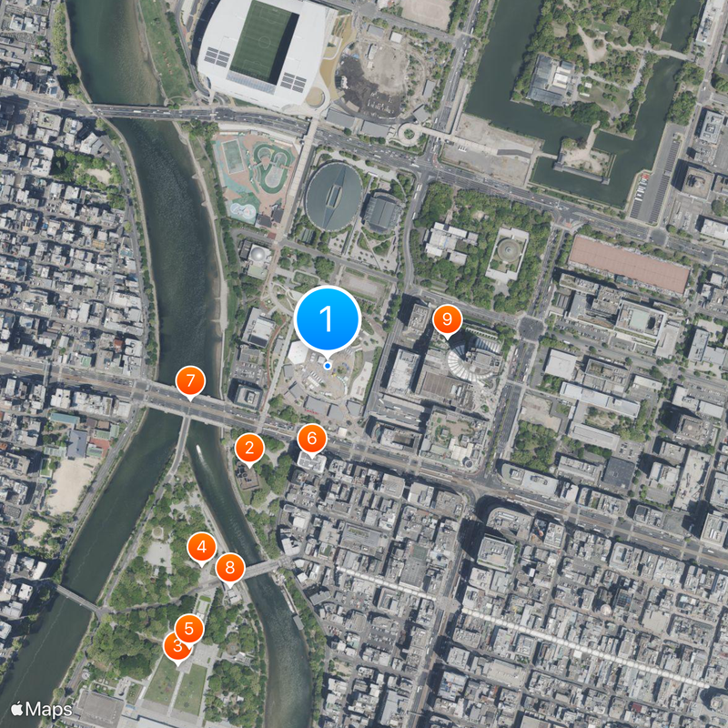 Hiroshima Municipal Stadium Mapa