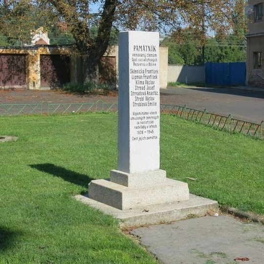 Památník obětem okupace 1939-1945 ve Lidické ulici v Bílině