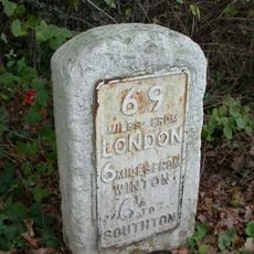 Milestone, Fryern Hill, jct of Bodycoats Road and Winchester Road, opposite 47 Winchester Road