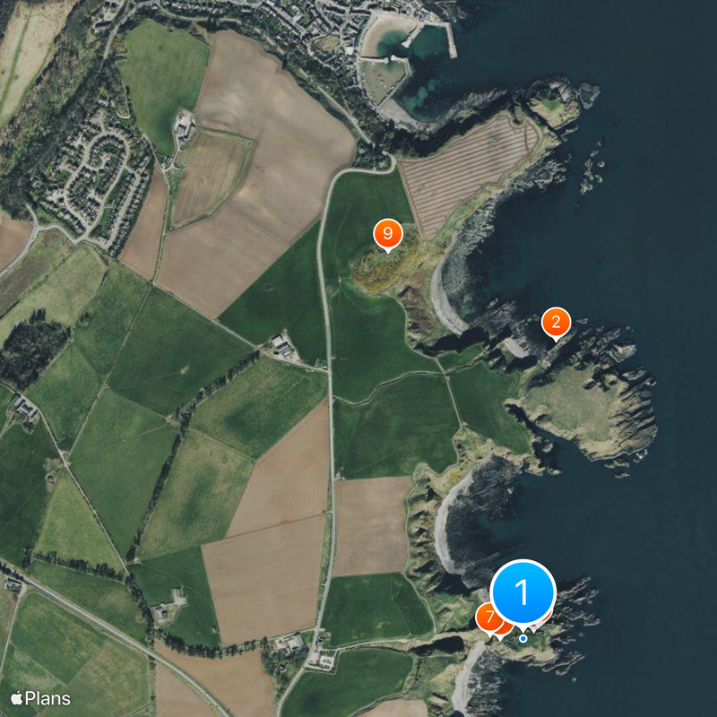 Castillo de Dunnottar Mapa