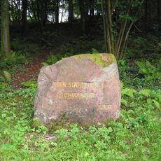 Ritterstein 217 "Hier stand der Schwanhof"