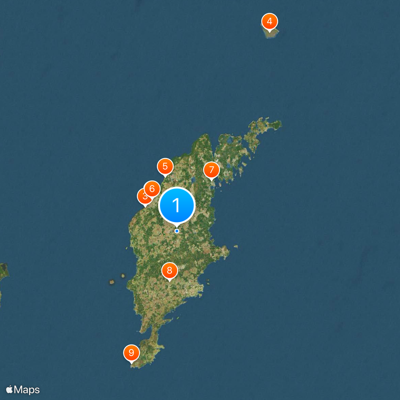 Provincia de Gotland Mapa