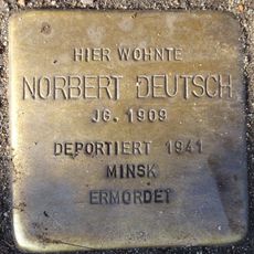 Stolperstein dedicated to Norbert Deutsch