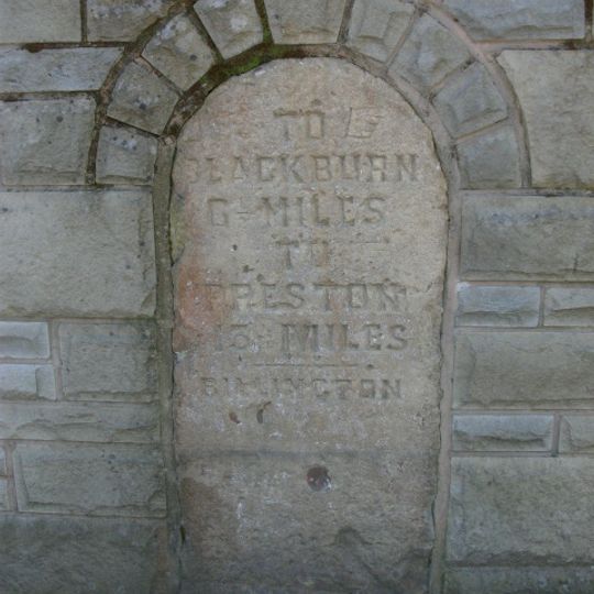 Milestone, W of Painter Wood Farm, outside Treetops