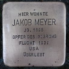 Stolperstein dedicated to Jakob Meyer