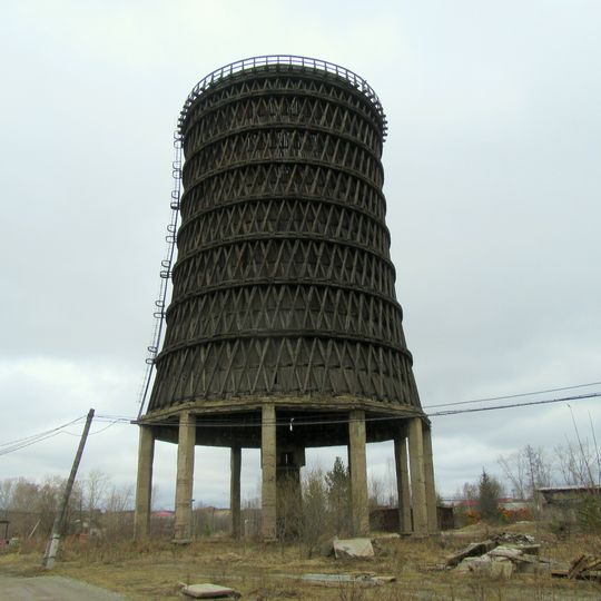 Wooden cooling tower