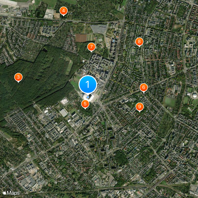 Enea Stadion Map