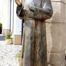 Statue of a monk in Uherské Hradiště