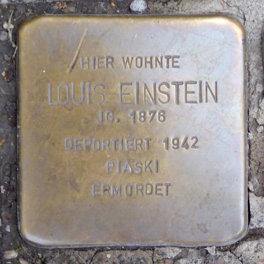 Stolperstein em memória de Louis Einstein
