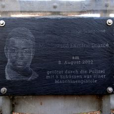 Gedenktafel für Mouhamed Lamine Dramé