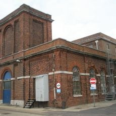 Hydraulic Engine House (Building Number 38) South West Of Number 9 Store With Bollard At South West Corner
