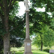 Column with Saint Isidore statue