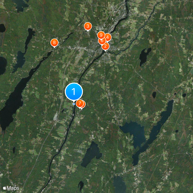 Kennebec River Map