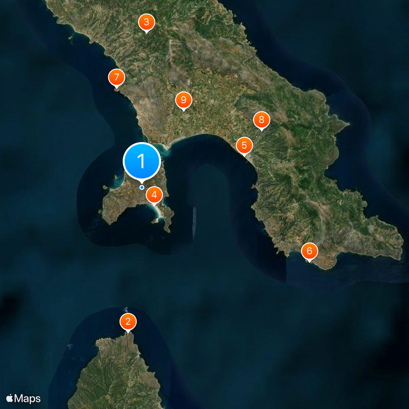 Elafonisos Map