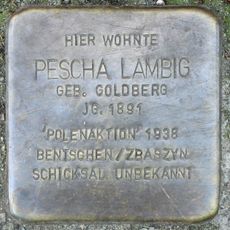 Stolperstein dedicated to Pescha Lambig