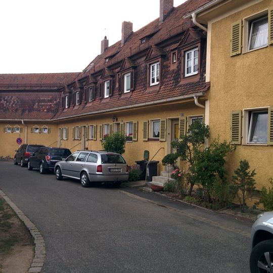 Reihenhausgruppe der Gartenstadt Nürnberg