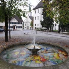 Nibelungenbrunnen am Schloßplatz, Hohenems