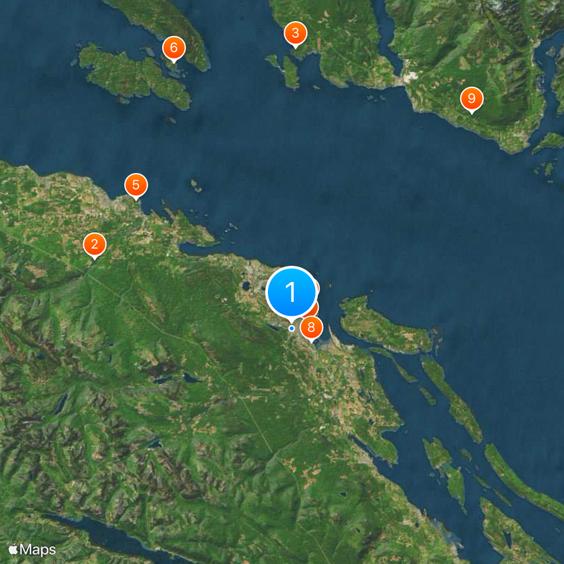 Vancouver Island University Map